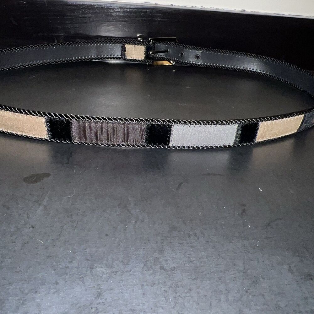 Elite Women's Vintage Tapestry Velvet Color Block Belt Size‎ 3XL - Picture 4 of 4